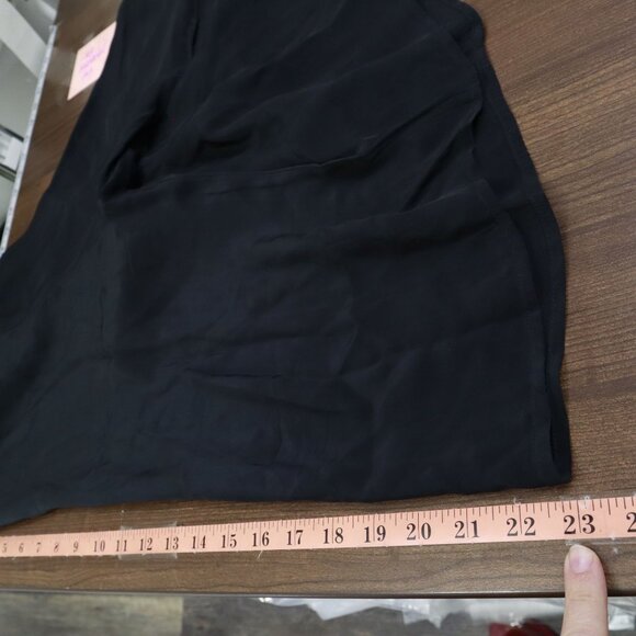 J. Crew Bungalow Crepe De Chine Shirt Womens S‎ Black Career Elevated Basic NWOT - Picture 9 of 16